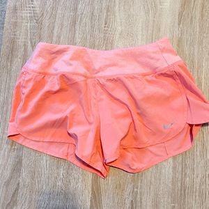 Nike dri fit running shorts, pink, small